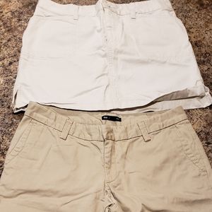 Bundle Womens skirt/ shorts size 4